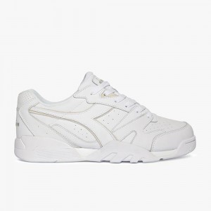 Diadora Cross Låga Sneakers Dam Vita | MQVYFLP-36