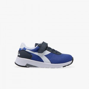 Diadora Evo Run Låga Sneakers Barn Blå | HJKNUZI-85