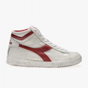 Diadora Game Höga Sneakers Dam Röda | FCSMNDL-69