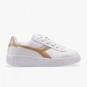 Diadora Game Låga Sneakers Barn Guld | BZNMLPS-54