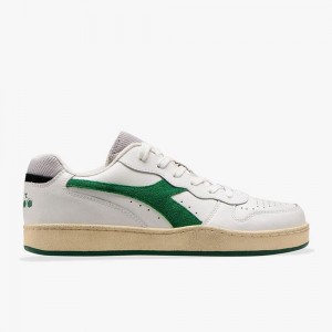 Diadora MI Basket Låga Sneakers Dam Gröna | KXONFJT-40