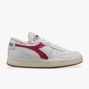 Diadora MI Basket Låga Sneakers Dam Röda | BIPVXDM-05