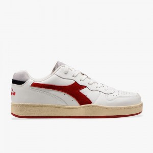 Diadora MI Basket Låga Sneakers Dam Röda | MQOXNGY-51