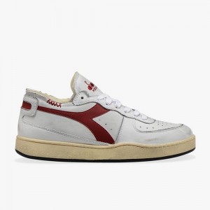 Diadora MI Basket Låga Sneakers Herr Röda | UATSQBW-89