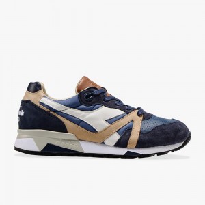 Diadora N9000 Låga Sneakers Herr Marinblå | NWOHTRQ-04