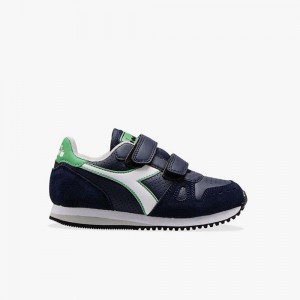 Diadora Simple Run Låga Sneakers Barn Marinblå | BDSHITR-64