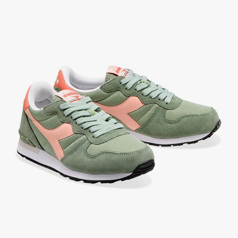 Diadora Camaro Låga Sneakers Dam Gröna | KDROLXN-92