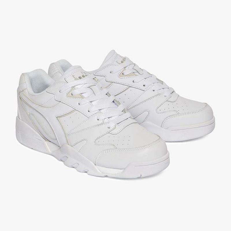 Diadora Cross Låga Sneakers Dam Vita | MQVYFLP-36