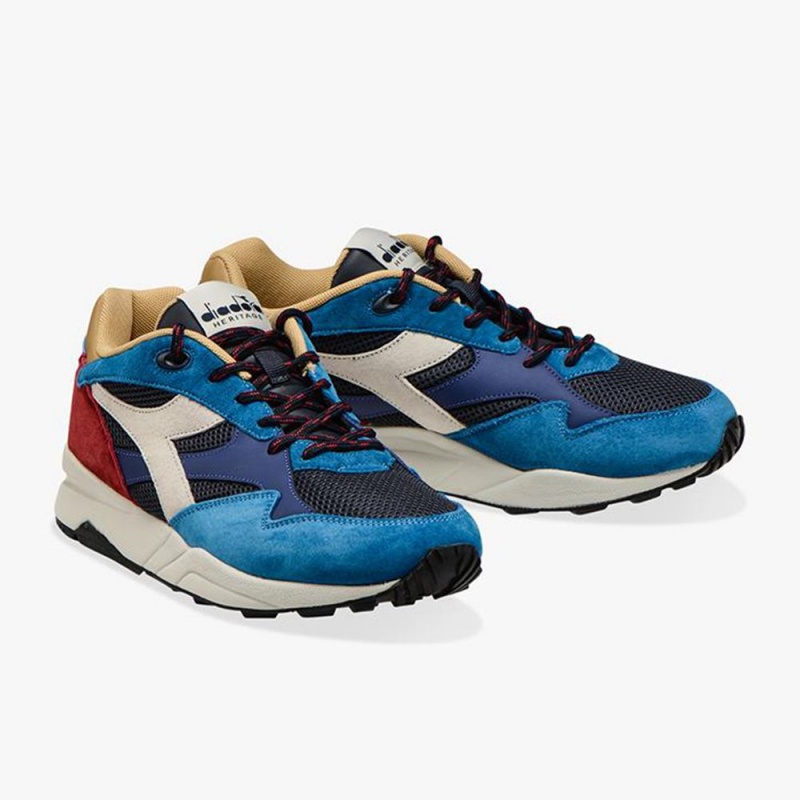 Diadora Eclipse Låga Sneakers Herr Blå | DBLGCOR-45