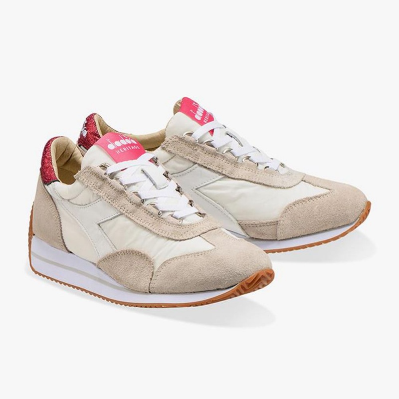 Diadora Equipe Låga Sneakers Dam Beige | MZNQJOR-03