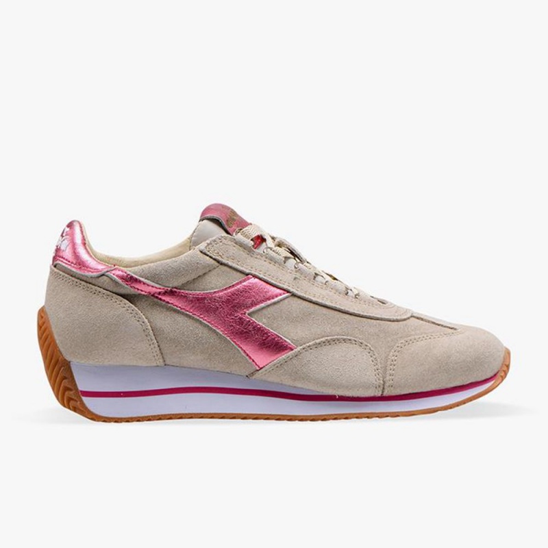 Diadora Equipe Låga Sneakers Dam Beige | SFOZDQU-03