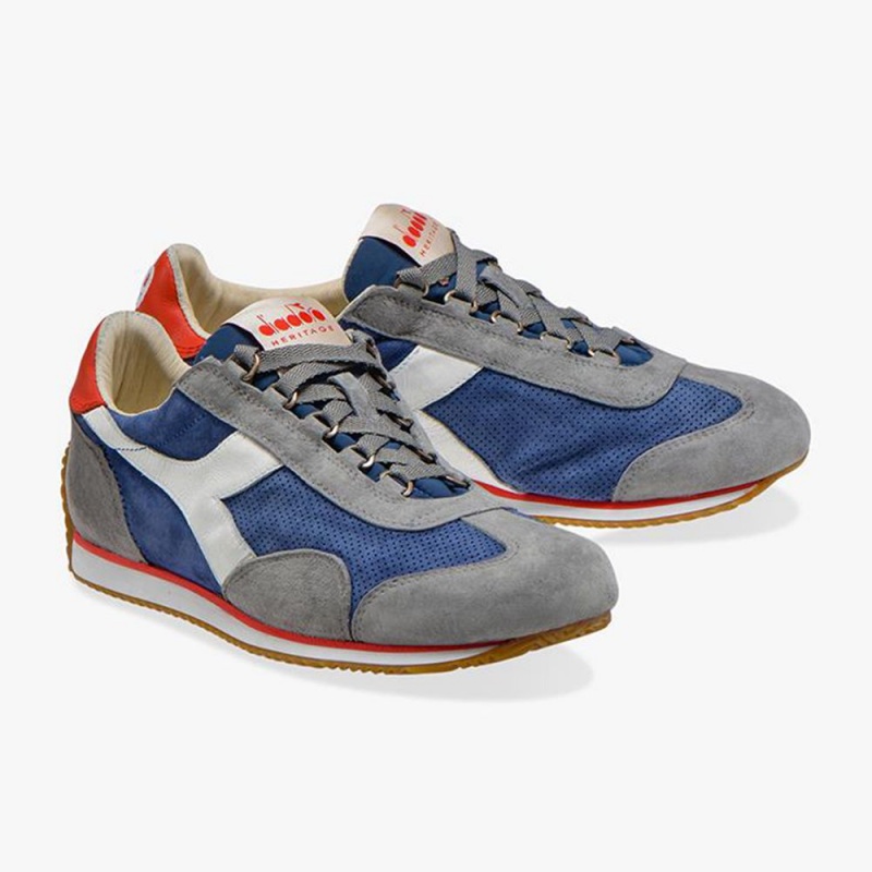 Diadora Equipe Låga Sneakers Dam Blå | QNFZBLJ-80