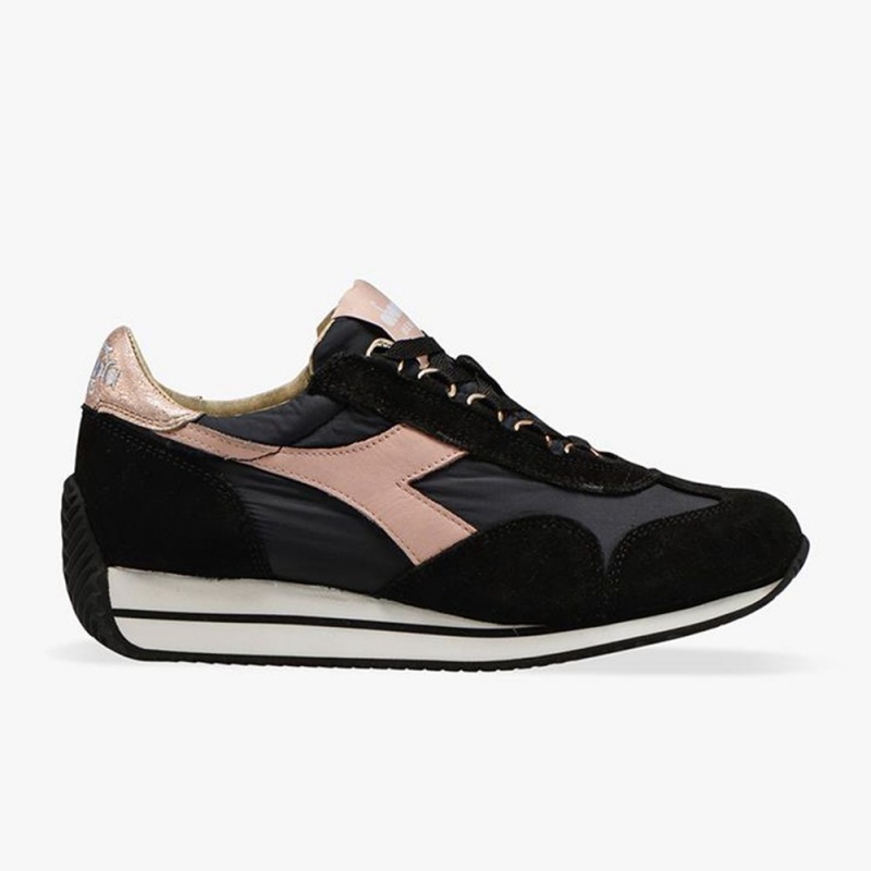 Diadora Equipe Låga Sneakers Dam Svarta | QRWVHGT-04