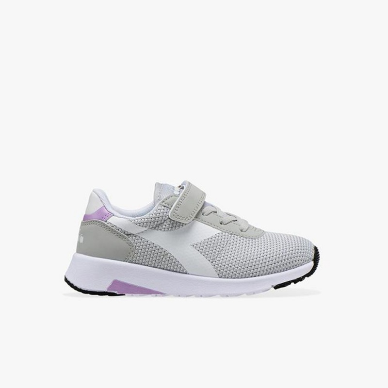 Diadora Evo Run Låga Sneakers Barn Grå | YIXPNBJ-45