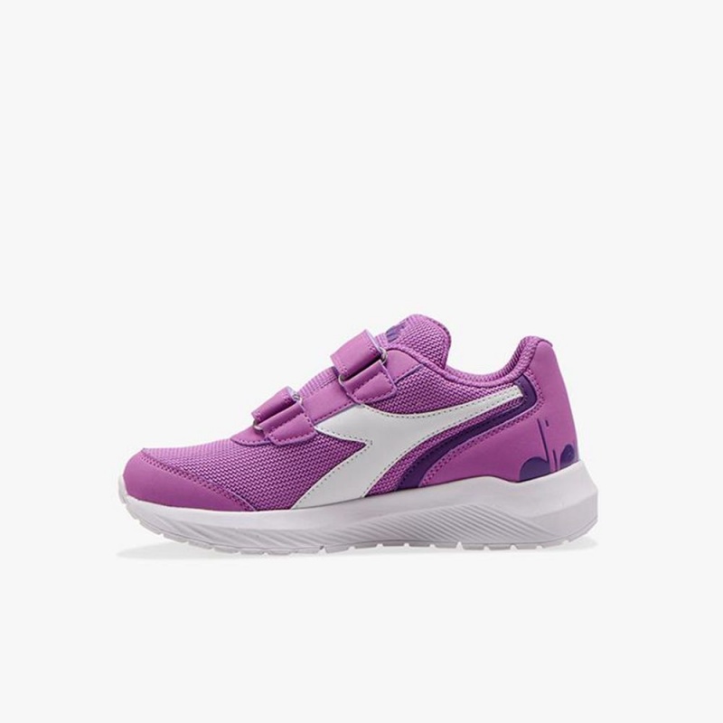 Diadora Falcon Löparskor Barn Lila | SGQNBVZ-95