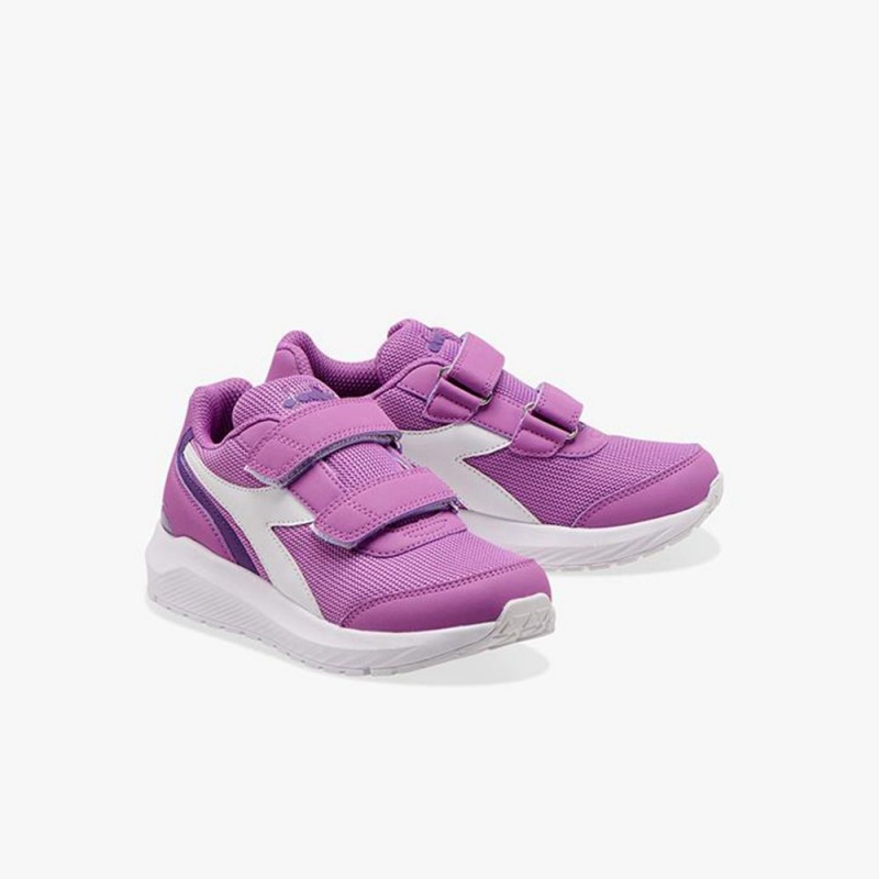 Diadora Falcon Löparskor Barn Lila | SGQNBVZ-95