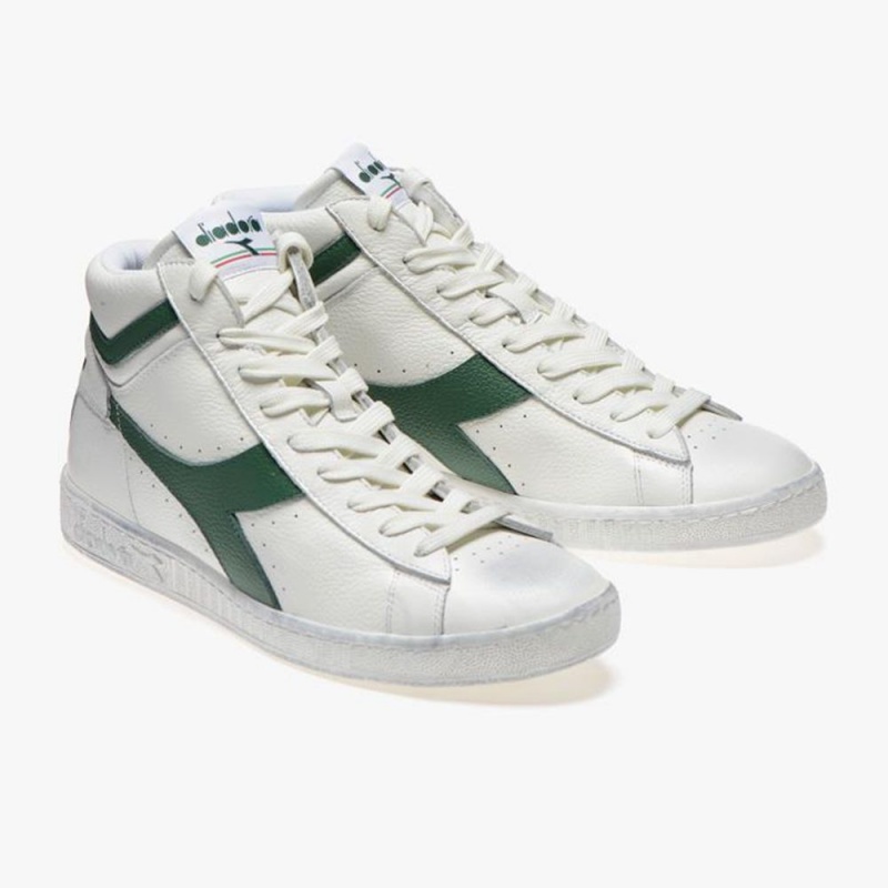 Diadora Game Höga Sneakers Dam Gröna | MZGBNWV-43