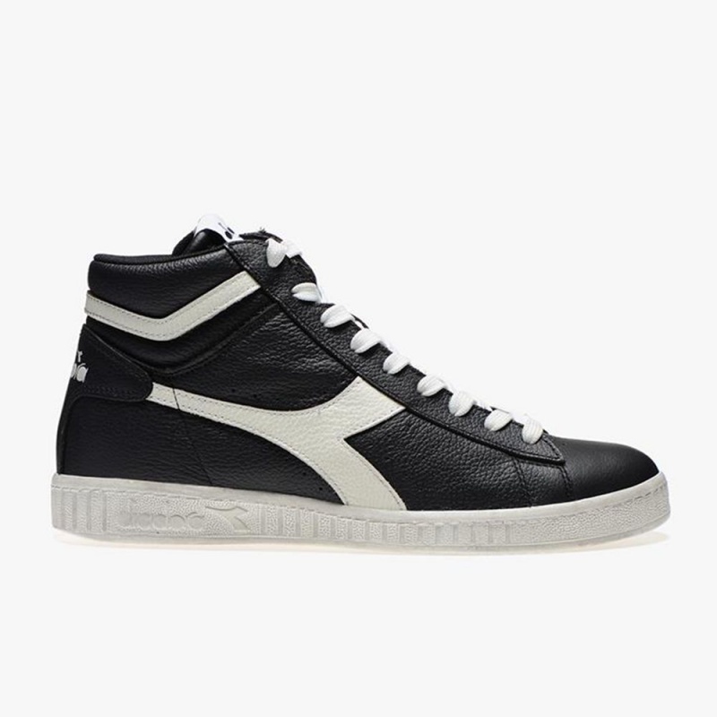 Diadora Game Höga Sneakers Herr Svarta | VDZXNTE-20