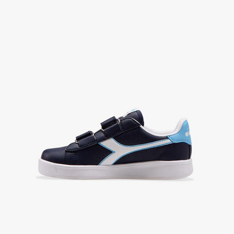 Diadora Game Låga Sneakers Barn Marinblå | UKAZWRT-43