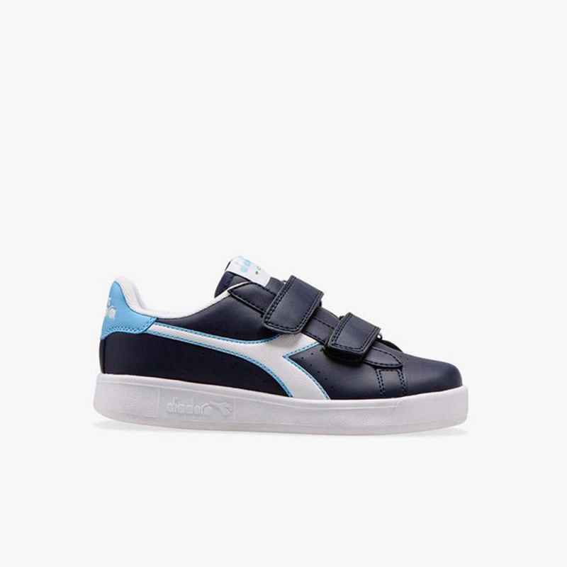 Diadora Game Låga Sneakers Barn Marinblå | UKAZWRT-43