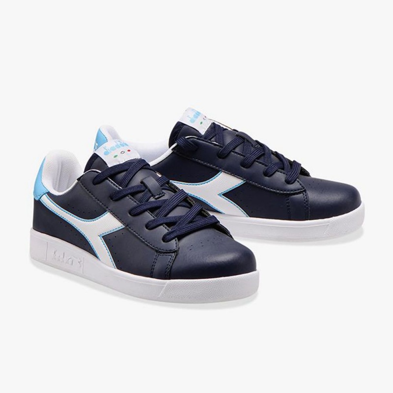 Diadora Game Låga Sneakers Barn Marinblå | TGFKXRJ-83