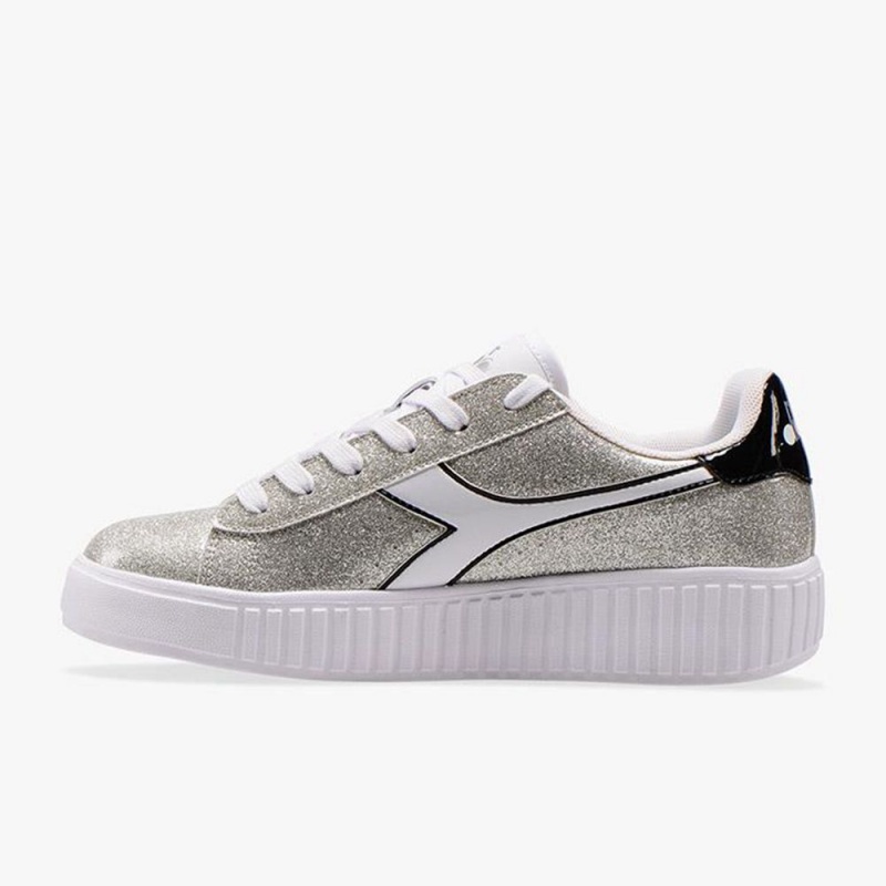 Diadora Game Låga Sneakers Barn Silver | QMTZUPS-56