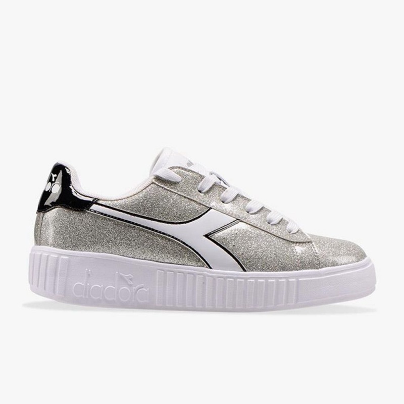 Diadora Game Låga Sneakers Barn Silver | QMTZUPS-56