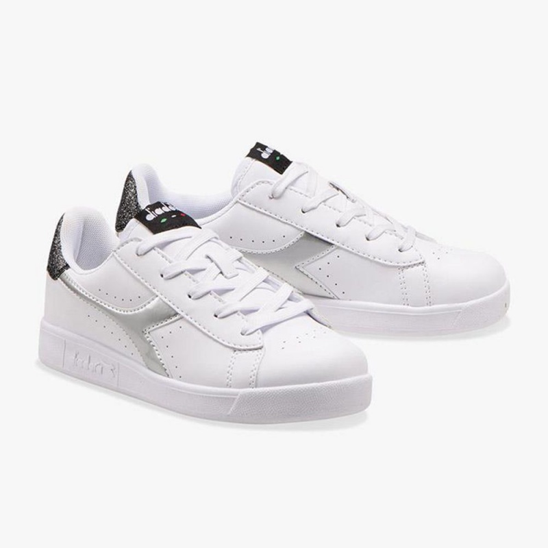 Diadora Game Låga Sneakers Barn Vita | WVXTCKZ-69