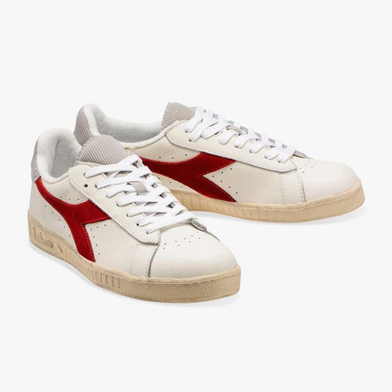 Diadora Game Låga Sneakers Dam Röda | JRLZUVI-68