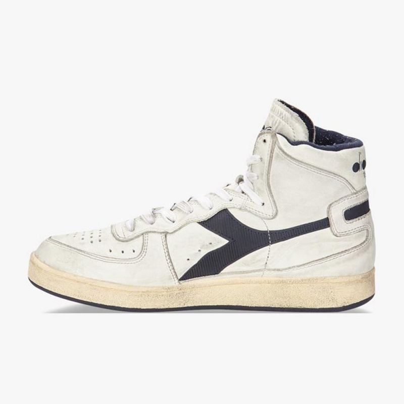 Diadora MI Basket Höga Sneakers Herr Marinblå | RWCFASU-76