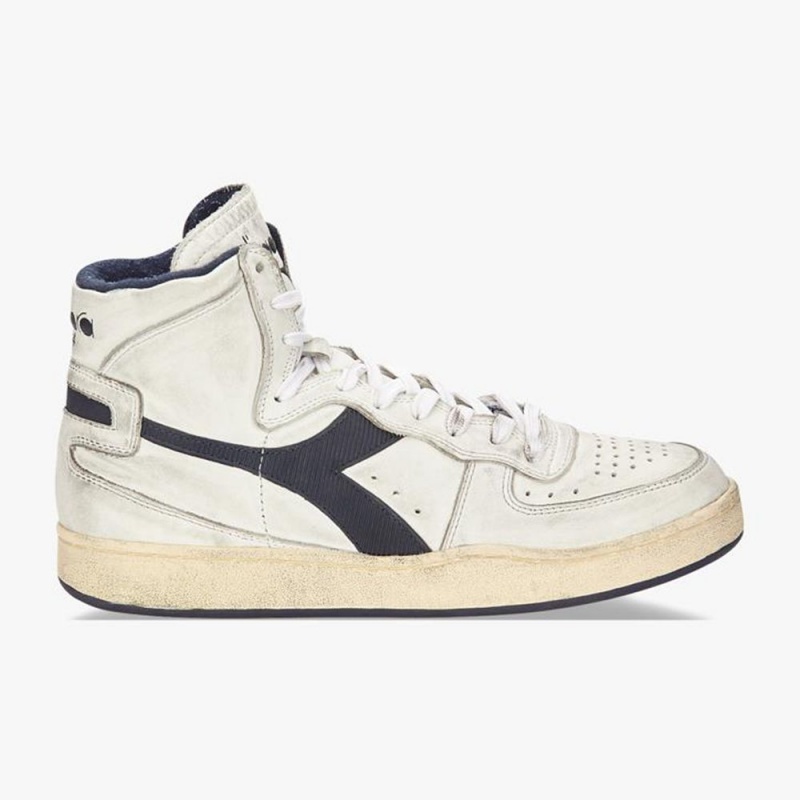 Diadora MI Basket Höga Sneakers Herr Marinblå | RWCFASU-76