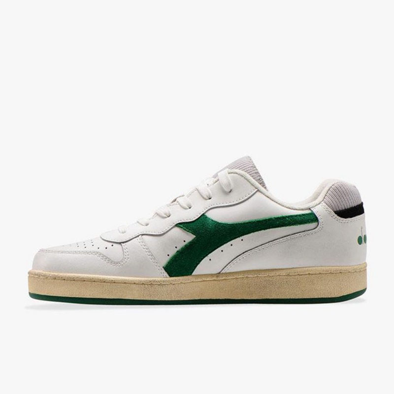 Diadora MI Basket Låga Sneakers Dam Gröna | KXONFJT-40