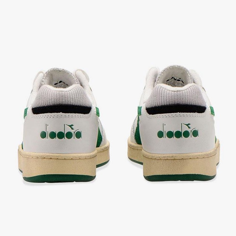 Diadora MI Basket Låga Sneakers Dam Gröna | KXONFJT-40