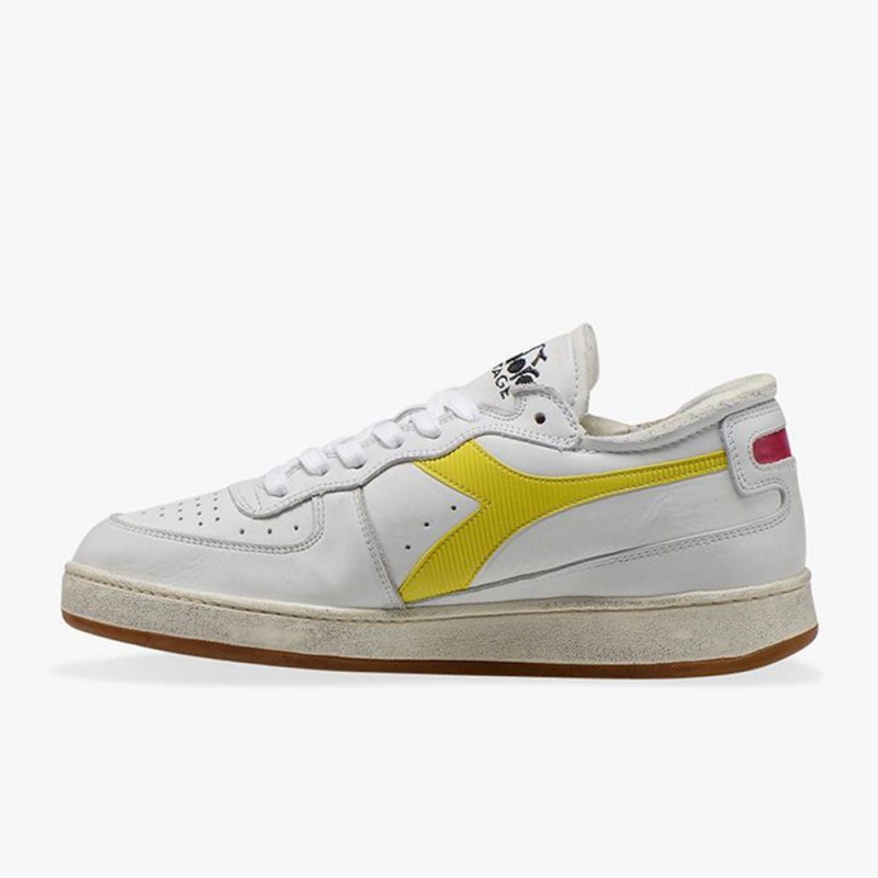 Diadora MI Basket Låga Sneakers Dam Gula | BLAYJHW-14