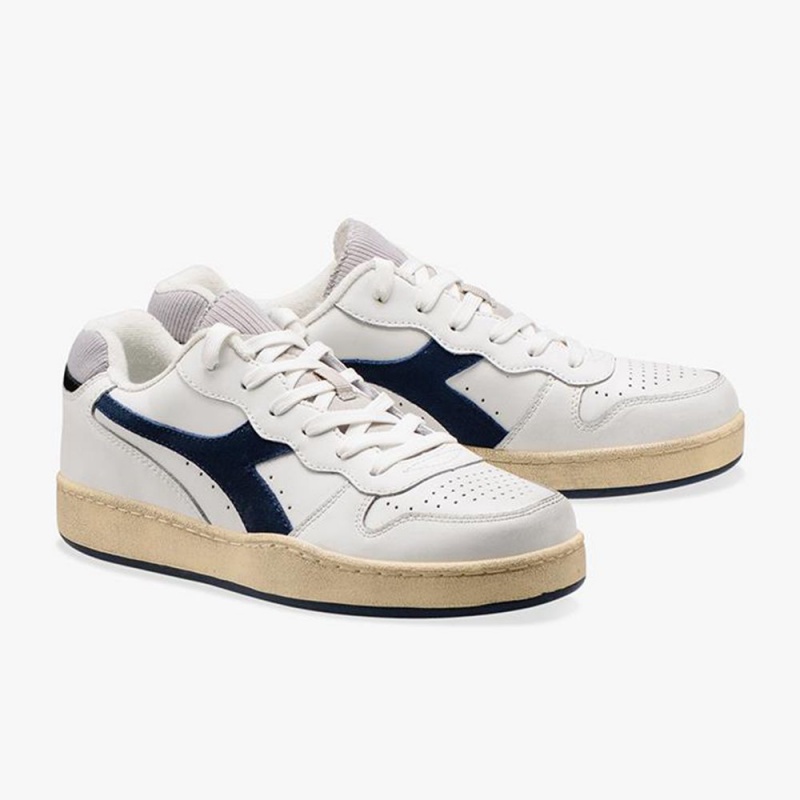 Diadora MI Basket Låga Sneakers Dam Marinblå | ITRBHEN-96