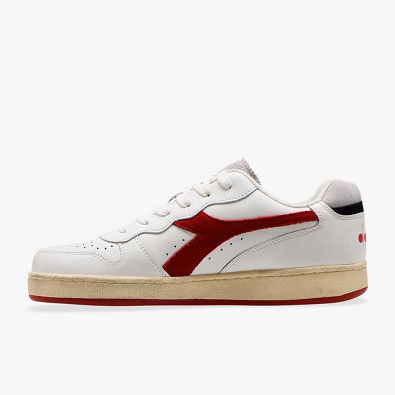 Diadora MI Basket Låga Sneakers Dam Röda | MQOXNGY-51