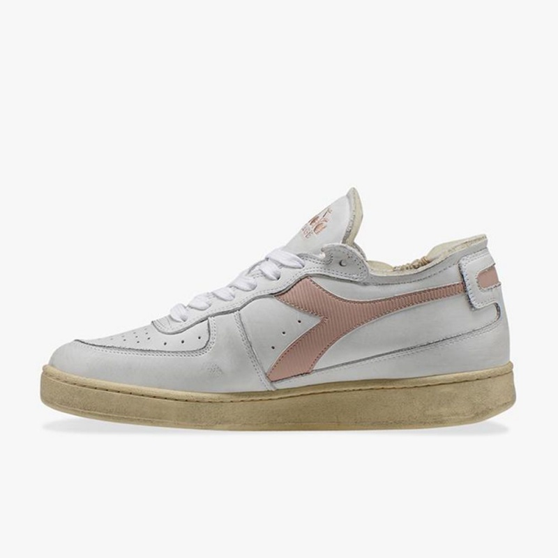 Diadora MI Basket Låga Sneakers Dam Rosa | JSGUOAY-62