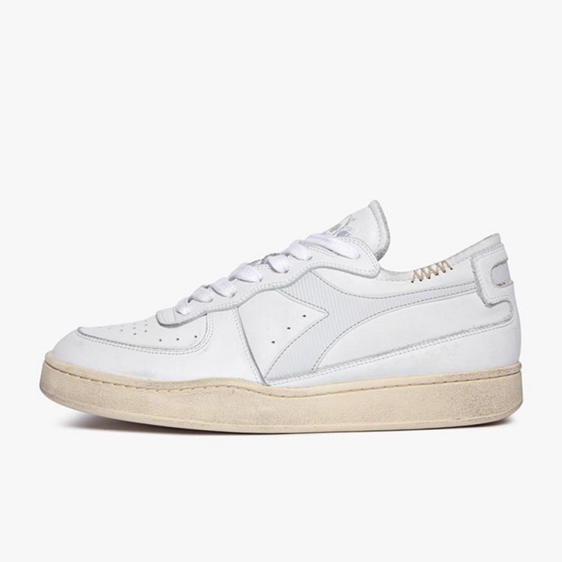 Diadora MI Basket Låga Sneakers Dam Vita | KJXERIM-10