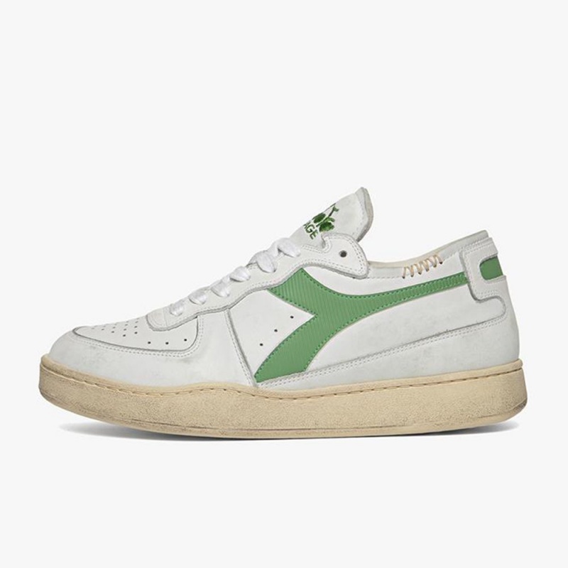 Diadora MI Basket Låga Sneakers Herr Gröna | JORIFUG-94