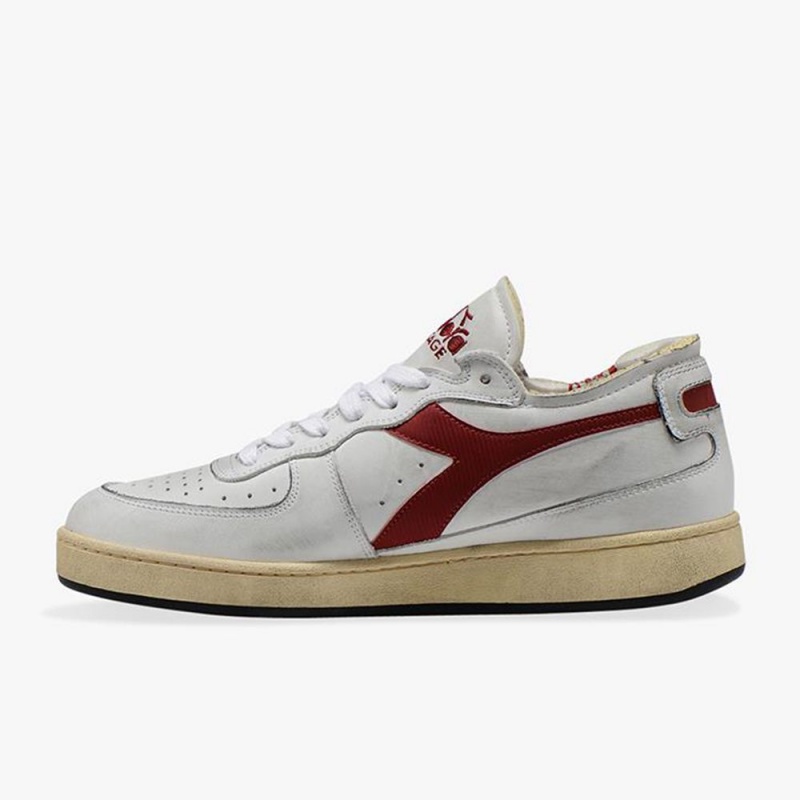 Diadora MI Basket Låga Sneakers Herr Röda | UATSQBW-89