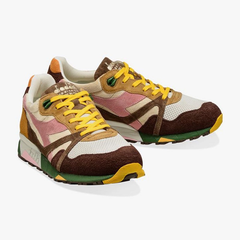 Diadora N9000 Låga Sneakers Herr Bruna | OEXKZHJ-39