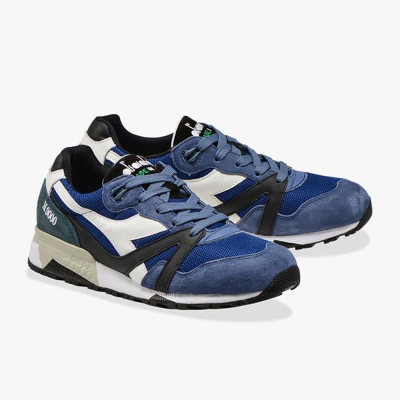 Diadora N9000 Låga Sneakers Herr Marinblå | YHTZAON-60