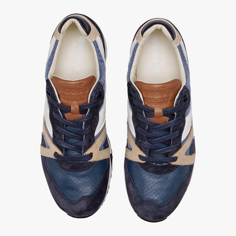 Diadora N9000 Låga Sneakers Herr Marinblå | NWOHTRQ-04