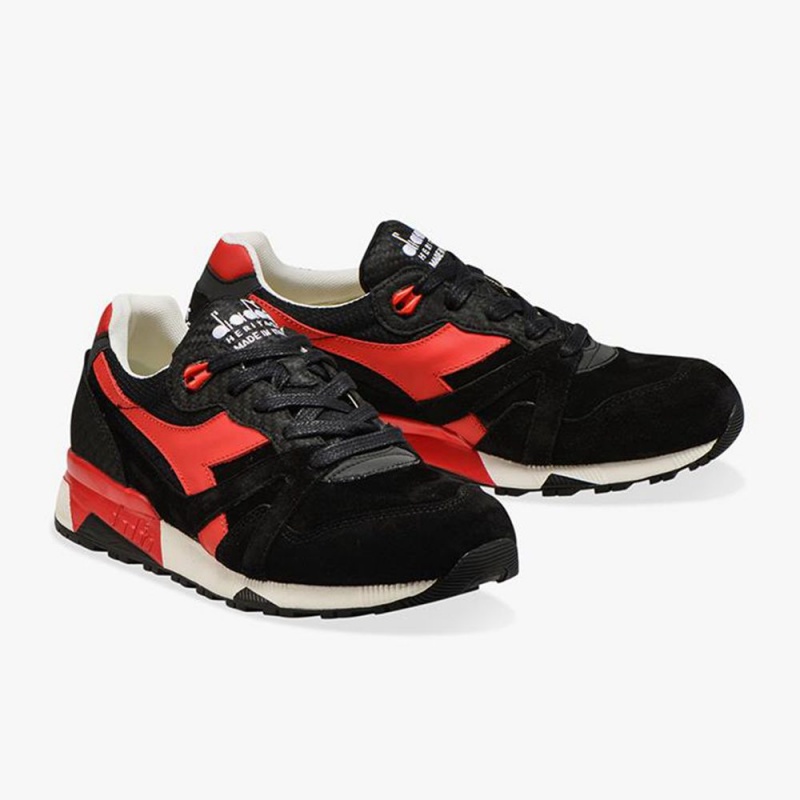 Diadora N9000 Låga Sneakers Herr Svarta | PCBFTEQ-90