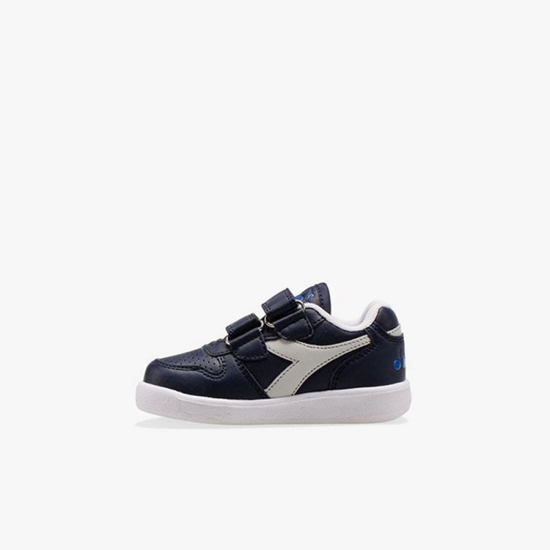 Diadora Playground Låga Sneakers Barn Marinblå | OHJKFTV-81