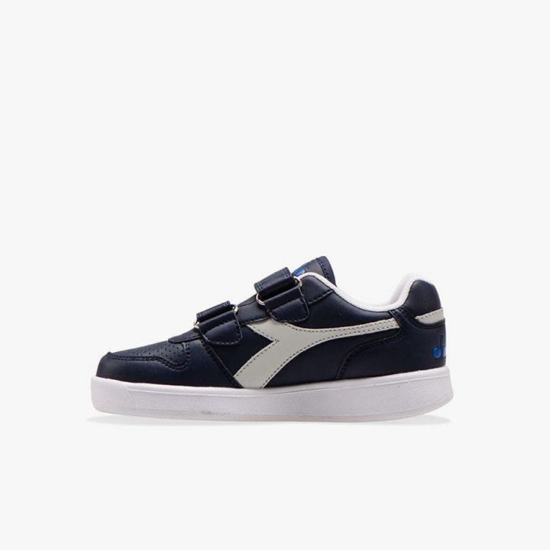 Diadora Playground Låga Sneakers Barn Marinblå | EFRDMJT-27