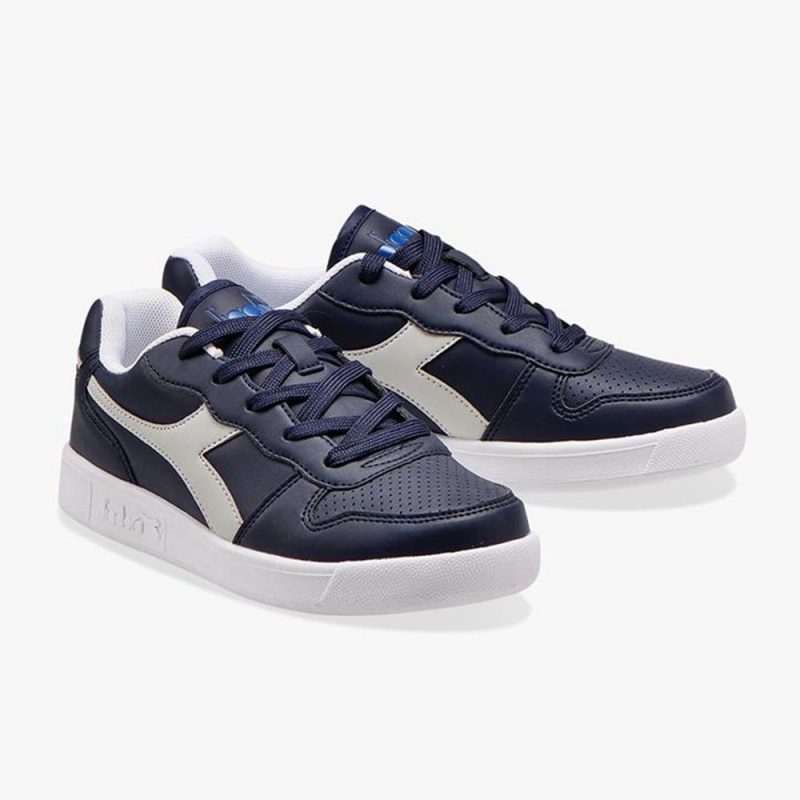 Diadora Playground Låga Sneakers Barn Marinblå | ULNHWBF-03