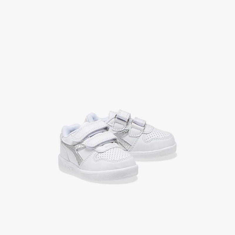 Diadora Playground Låga Sneakers Barn Vita | MUGBPAF-28