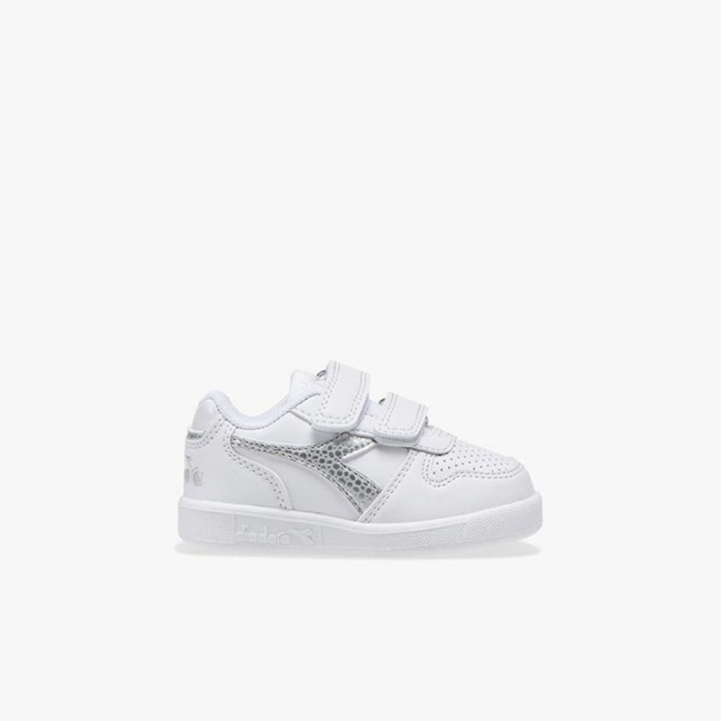 Diadora Playground Låga Sneakers Barn Vita | MUGBPAF-28