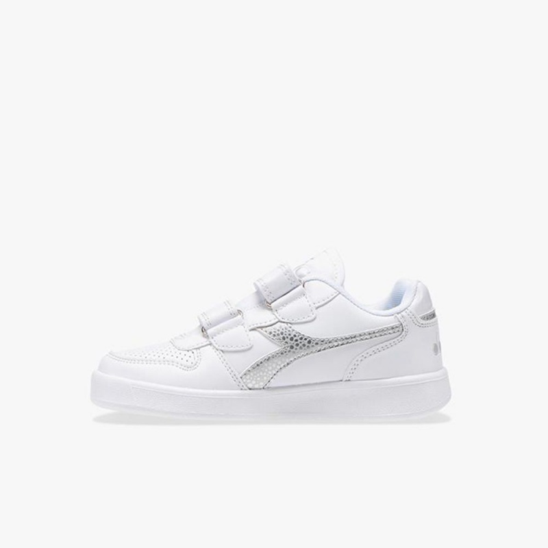 Diadora Playground Låga Sneakers Barn Vita | MZYXTCG-21